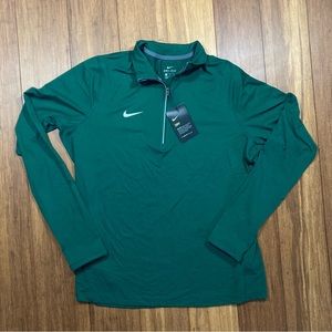 Nike Men Sz XL Green Dri-Fit Tailgate Element Long Sleeve 1/4 Zip Pullover